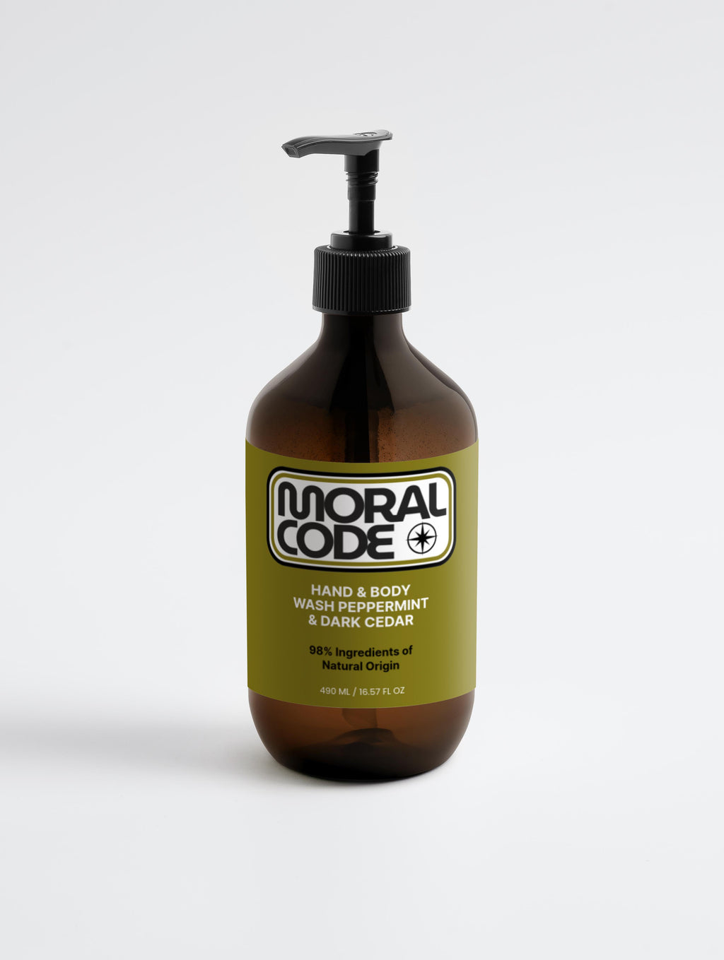 Hand & Body Wash, Peppermint & Dark Cedar