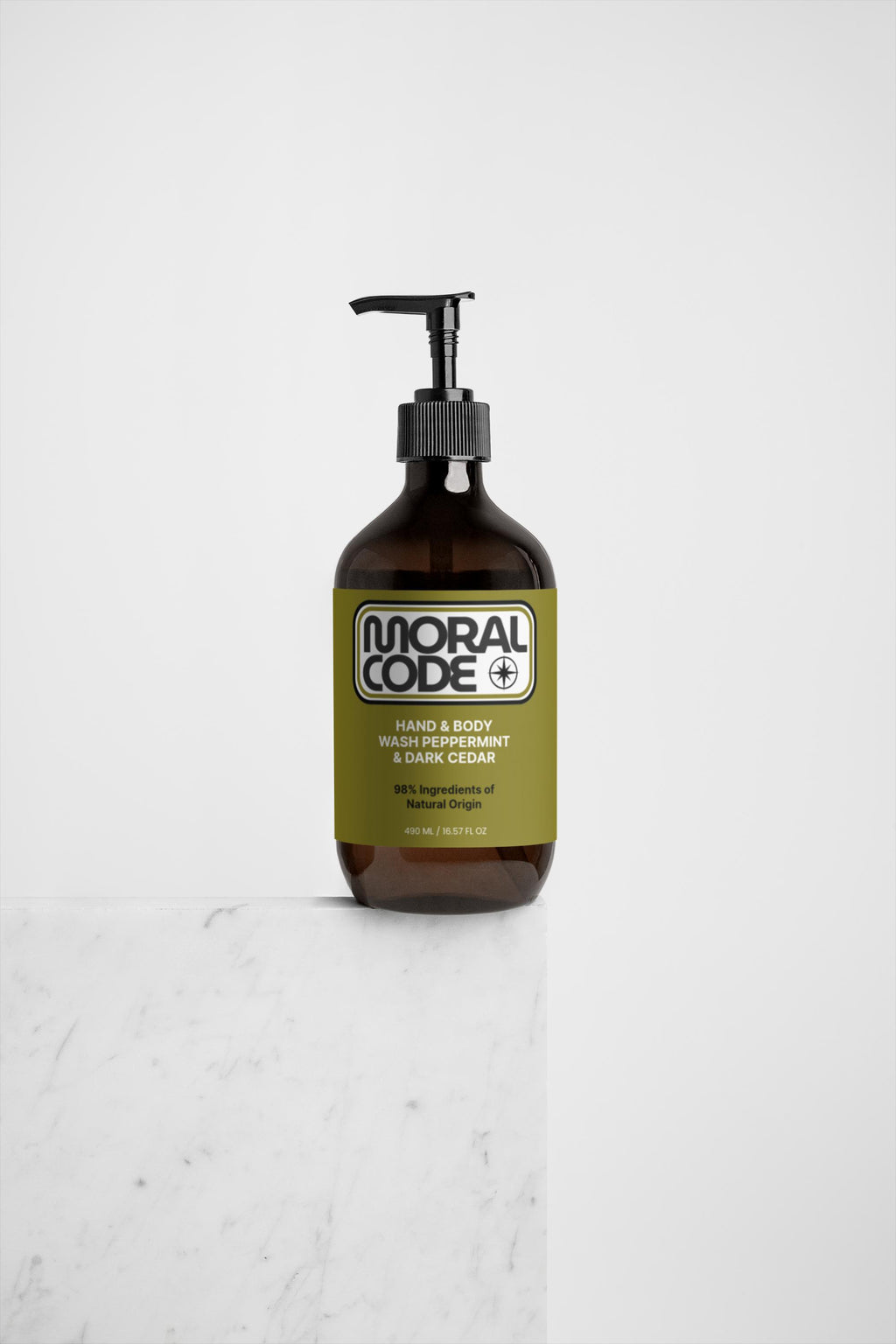 Hand & Body Wash, Peppermint & Dark Cedar