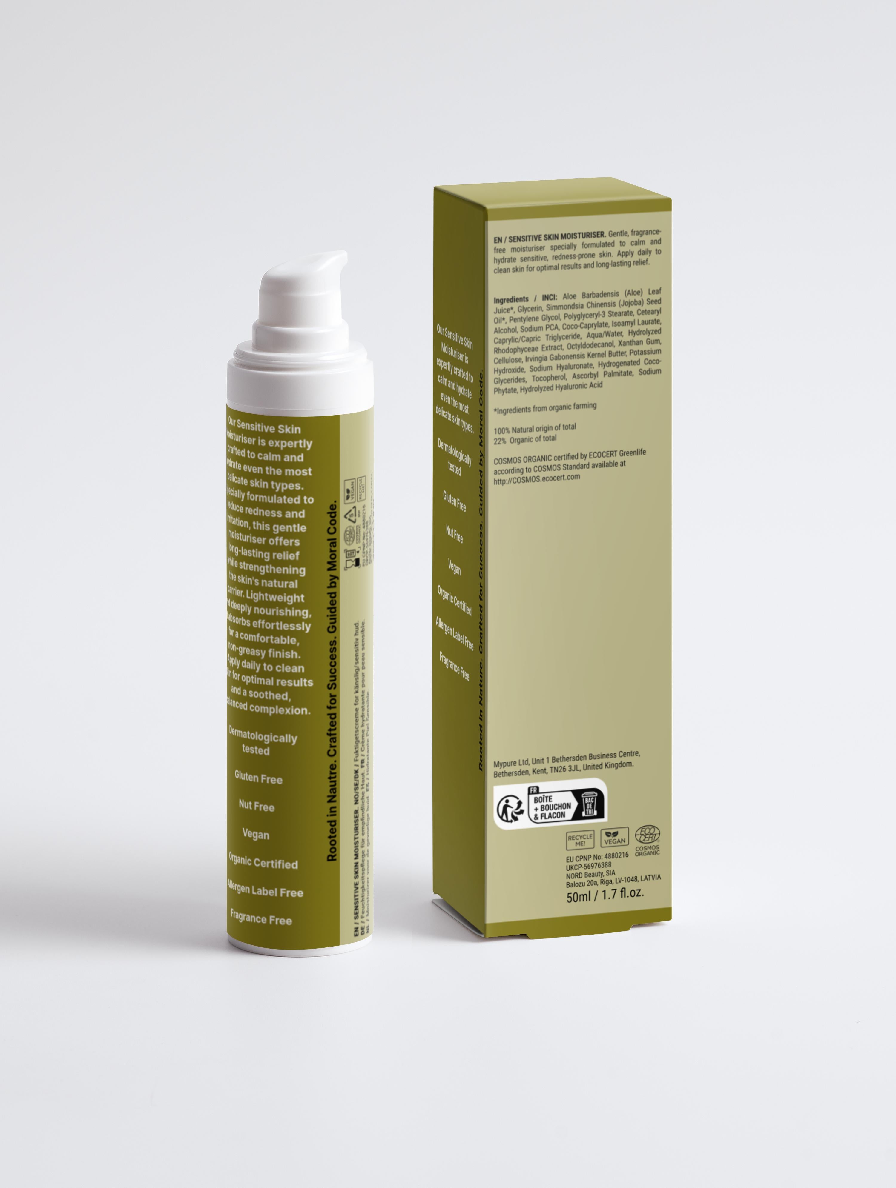 Sensitive Skin Moisturiser, Fragrance Free